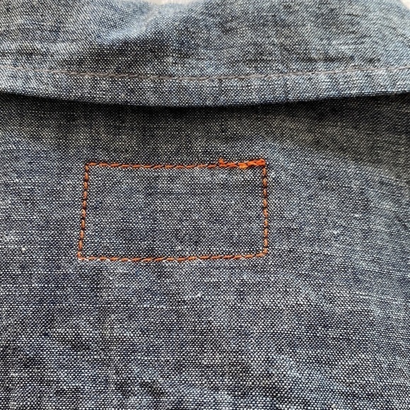 The Jean Shop New York denim short sleeve button down shirt. - Picture 9 of 12